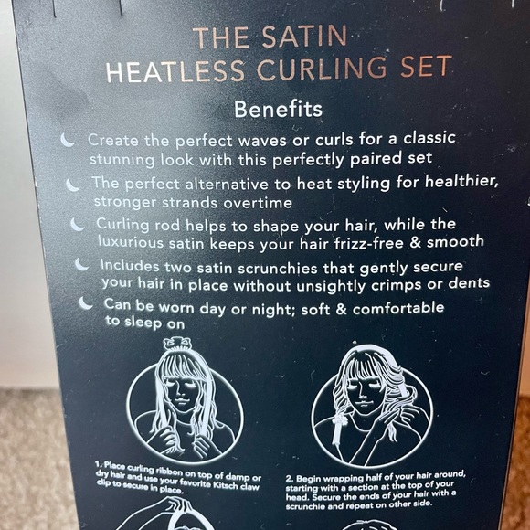 NWT Kitsch satin heatless curling set - Picture 5 of 8
